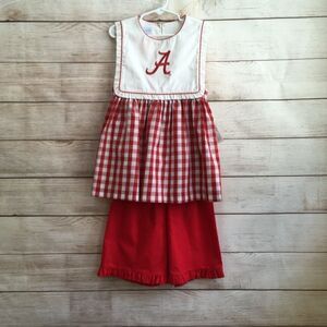 NEW WITH TAGS‎ VIVE LA FETE ALABAMA EMBROIDERED TOP AND SHORTS